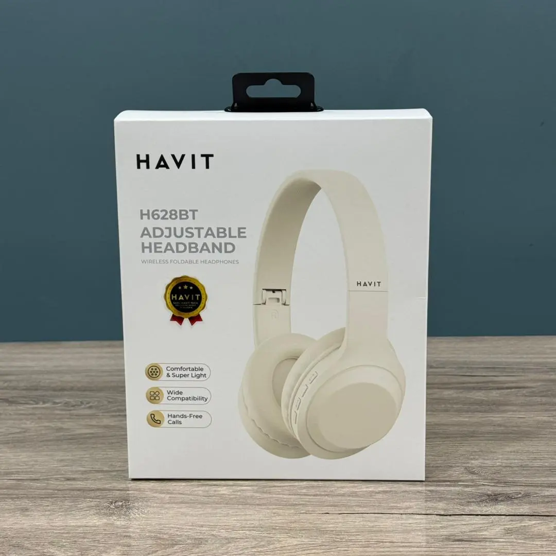 CASQUE GAMING HAVIT H628BT ADJUSTABLE WHITE WIRELESS